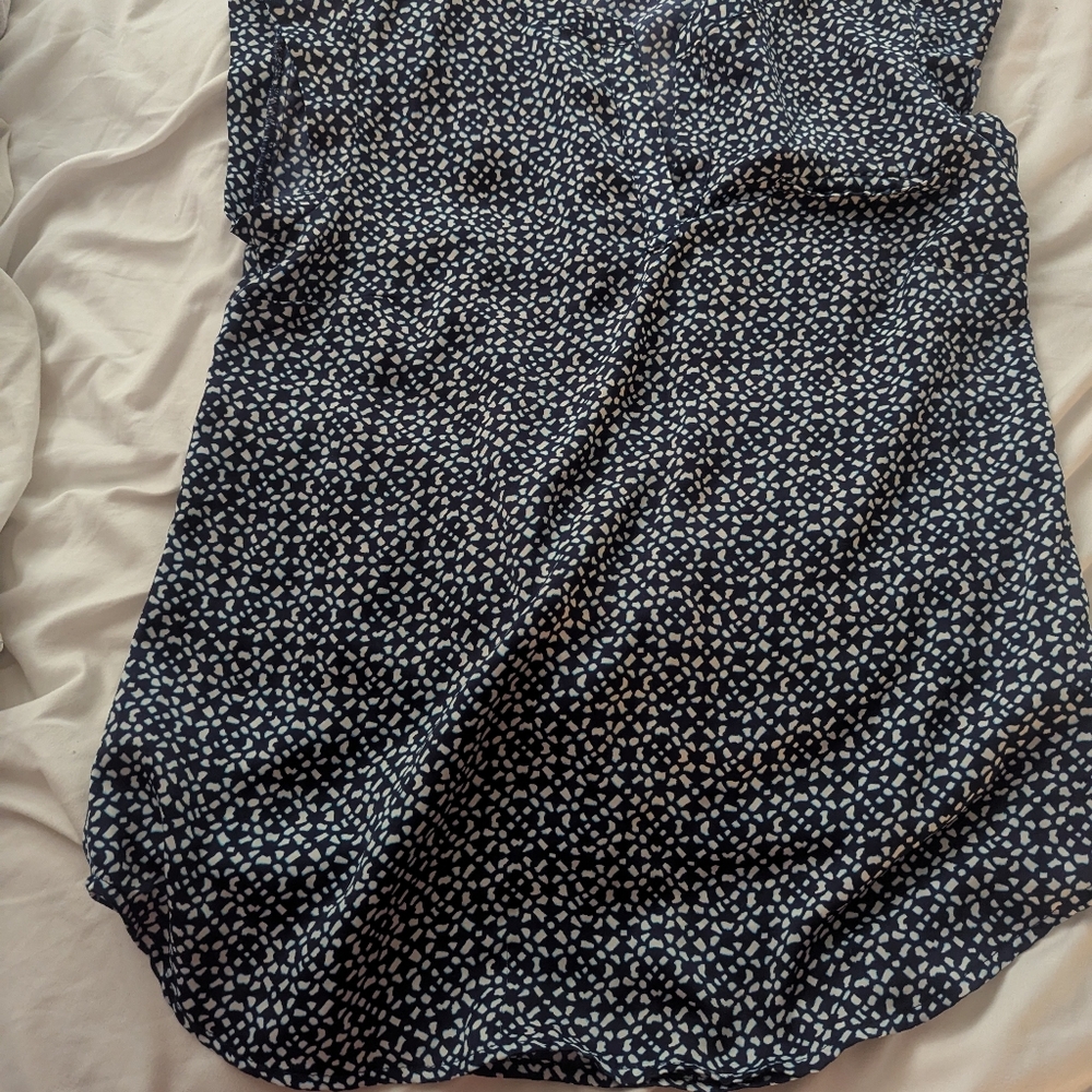 Dalia Collection Midnight Blue Heart Blouse